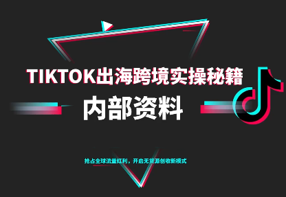 TikTok跨境电商0-1搭建运营(更新10月)-摇钱树